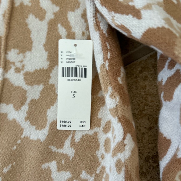 Anthropologie Sweater Jacket, New With Tags, Giraffe Pattern, Size S - Picture 4 of 7